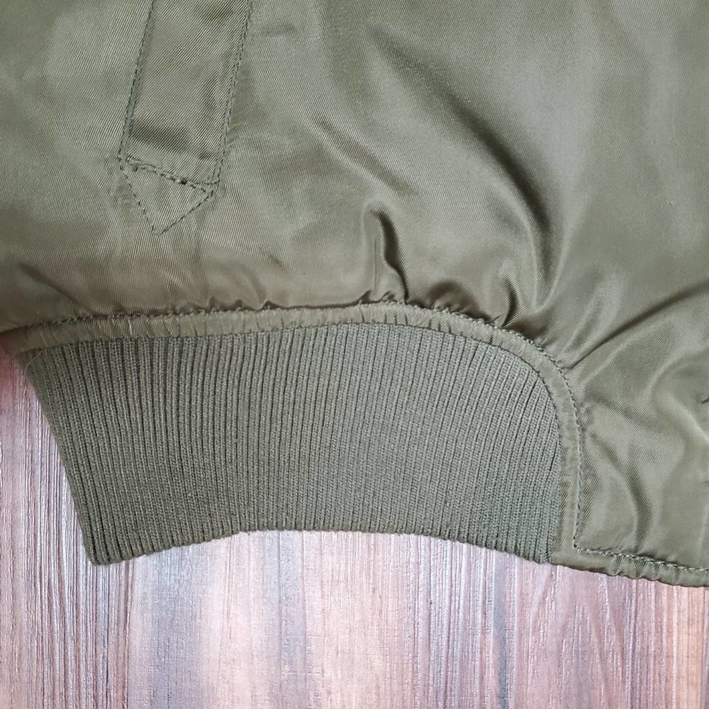 Love Tree Brand  Women's Jr Olive Green Bomber Jacket  Large - Picture 8 of 9